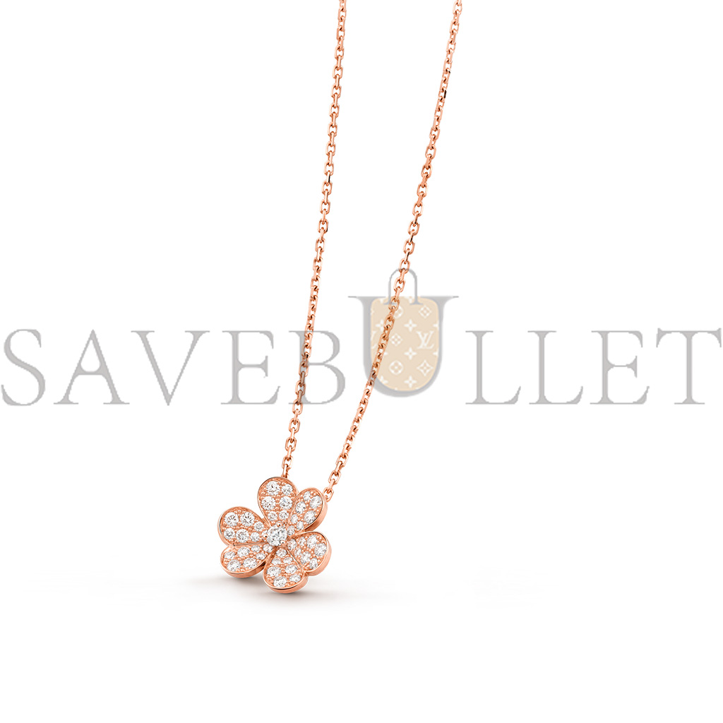 VAN CLEEF ARPELS FRIVOLE PENDANT, SMALL MODEL - ROSE GOLD, DIAMOND  VCARP7RL00